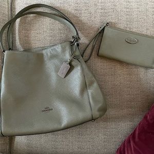 Coach purse and matching wallet